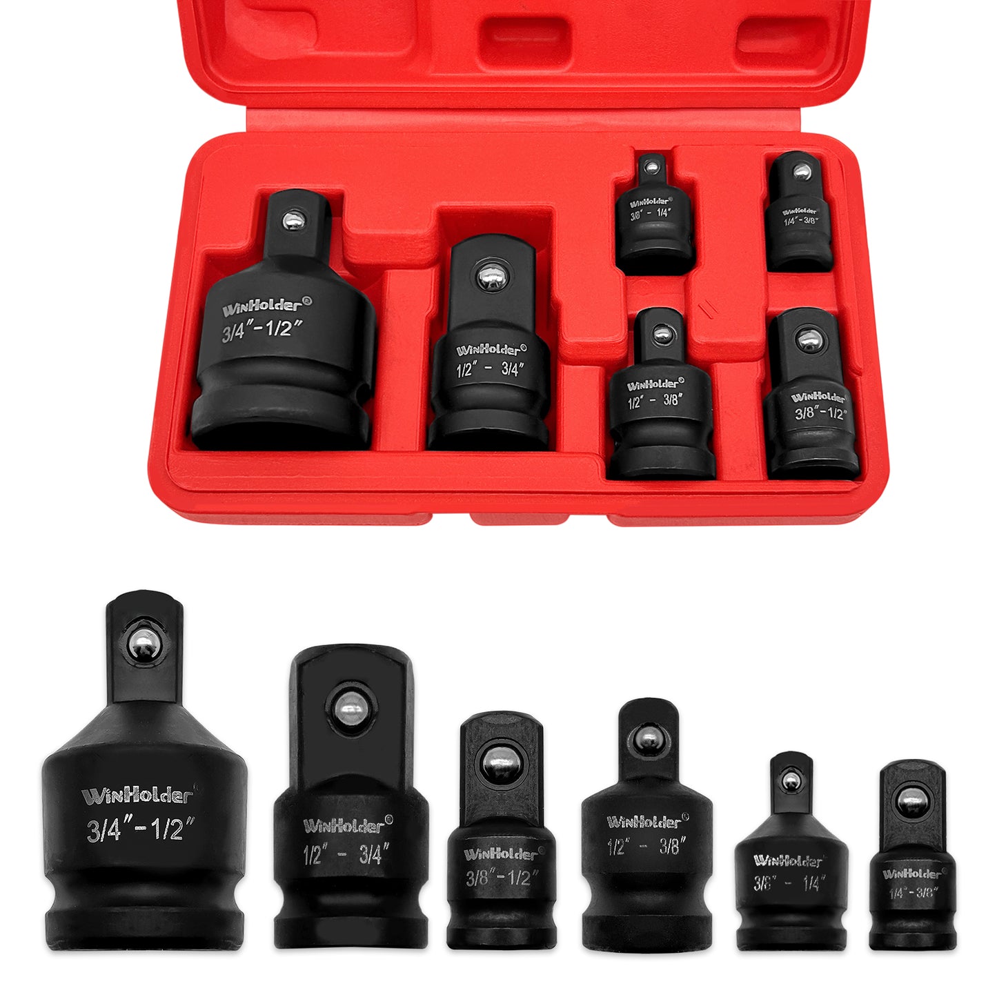 6Pc Impact Socket Adapter Set