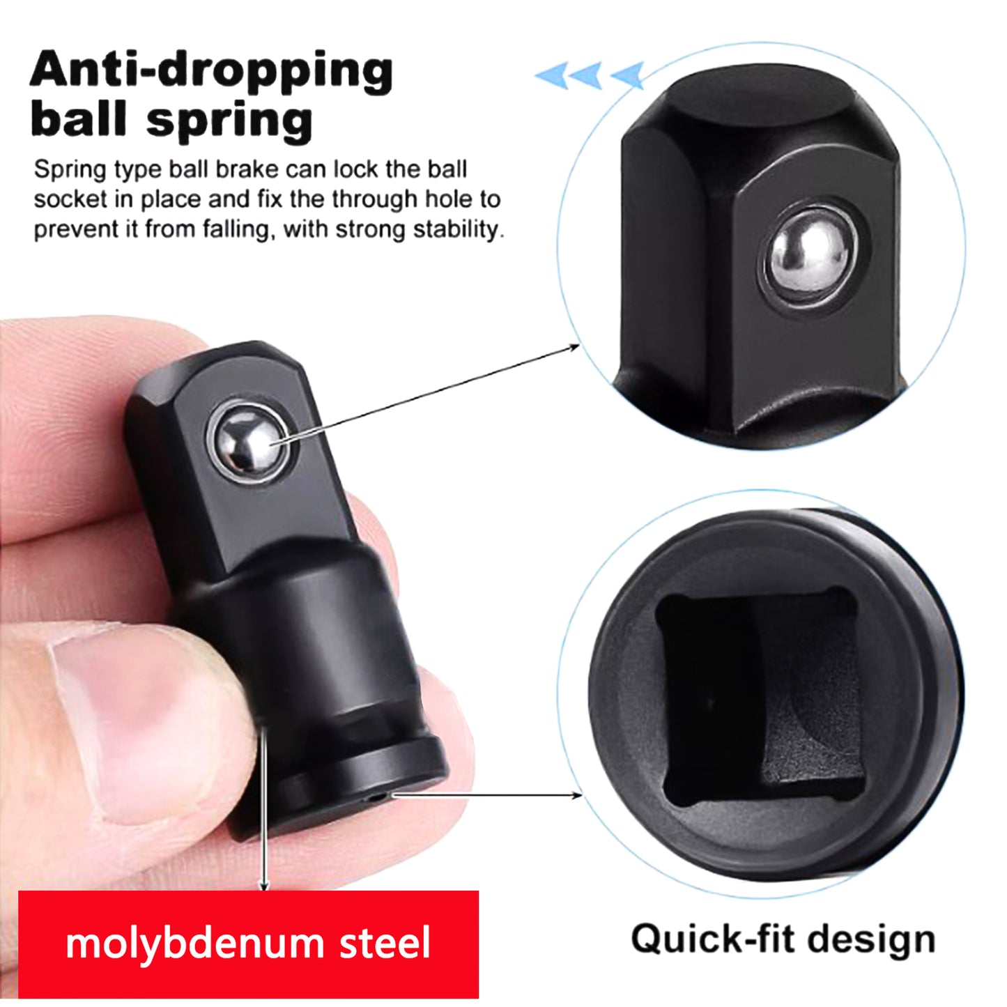 6Pc Impact Socket Adapter Set