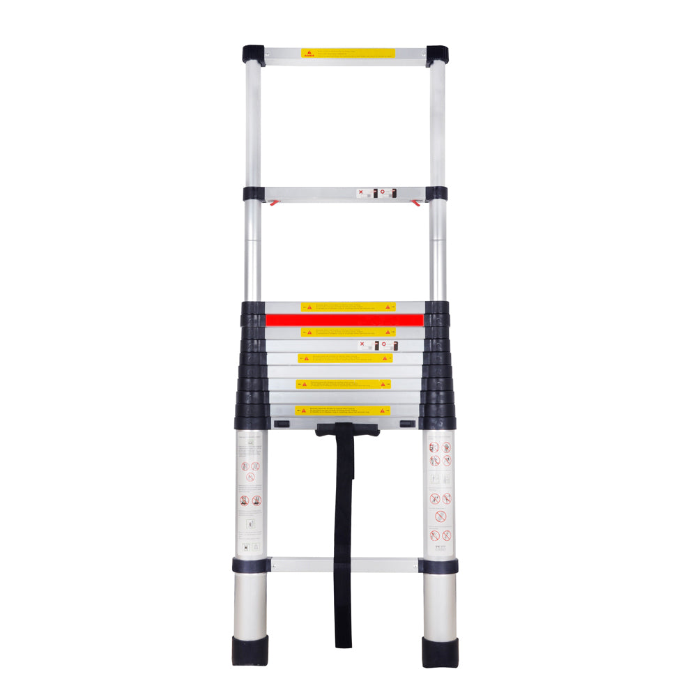 One Button Retraction 3.8M Telescopic Ladder