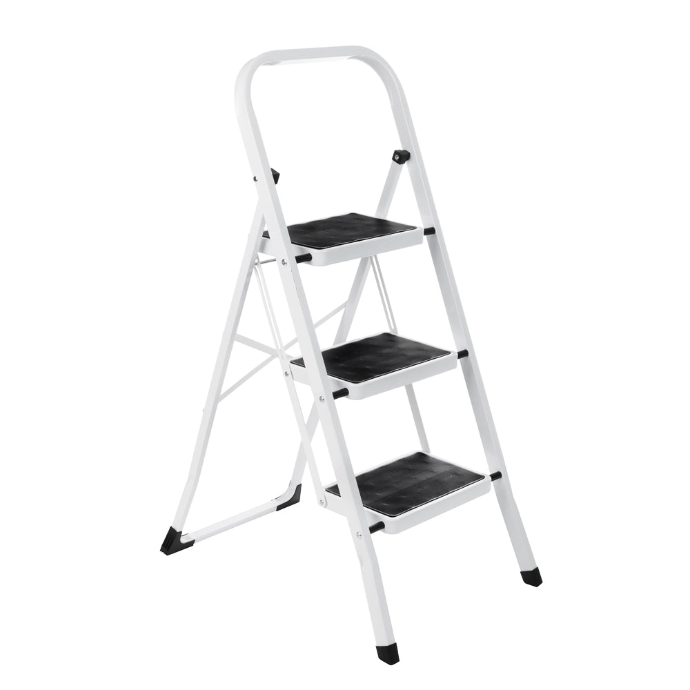 3 Step Steel Ladder(White)