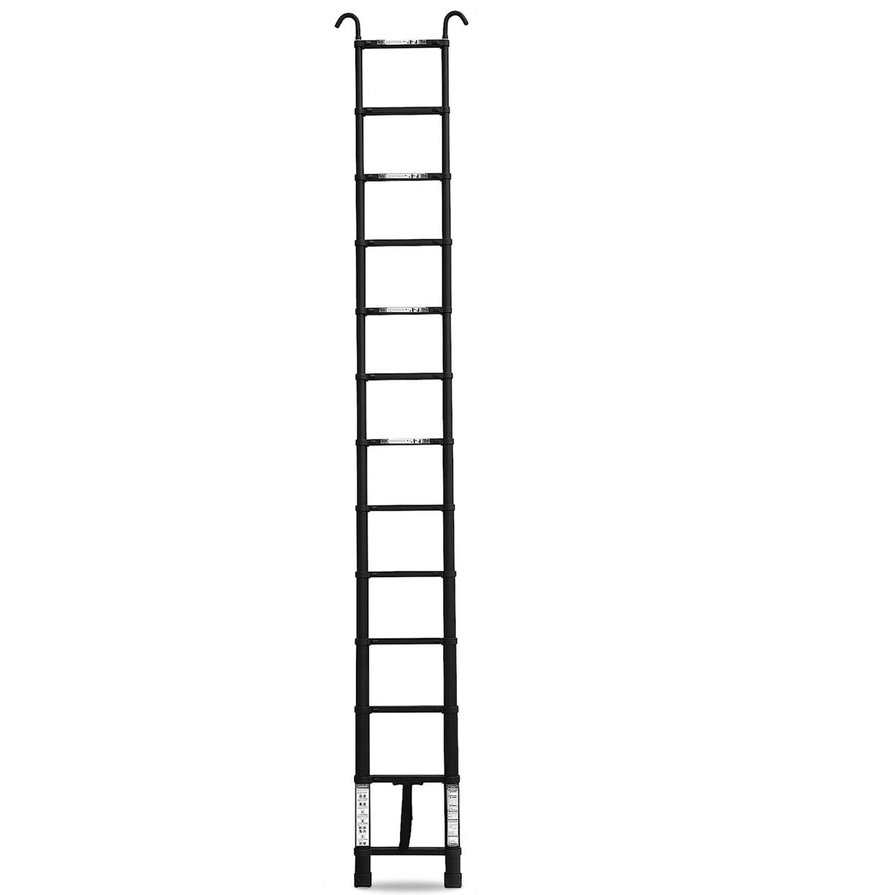 5.0M Single Telescopic Ladders With Hook(Black)