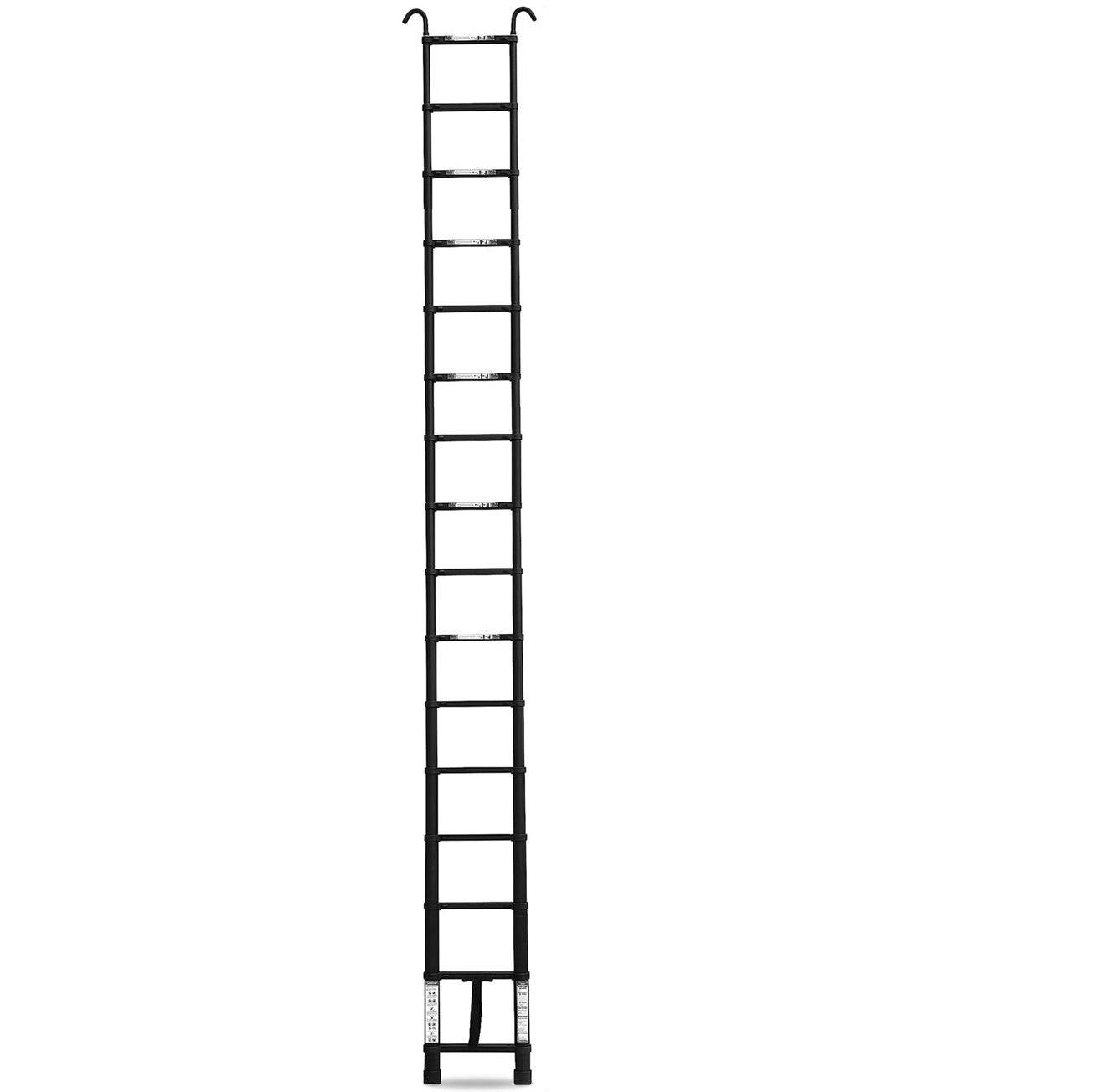 6.2M Single Telescopic Ladders With Hook(Black)