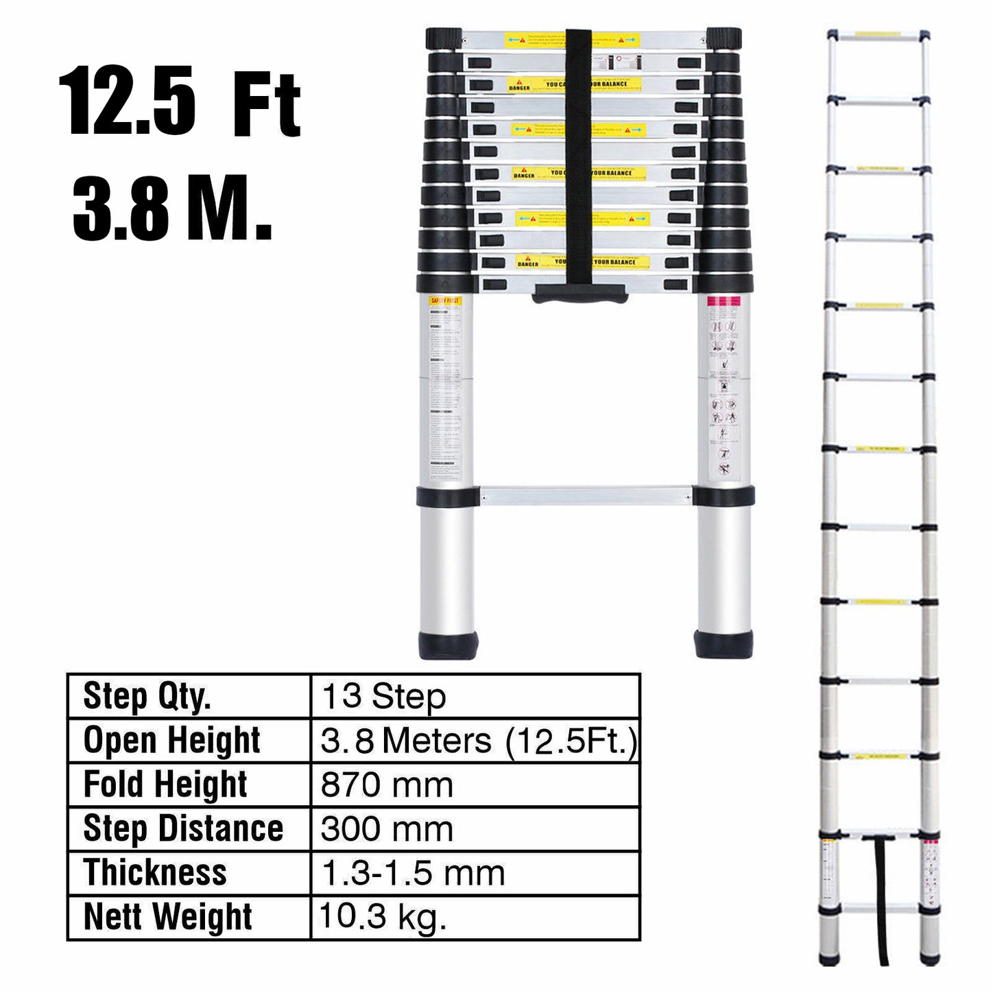 3.8M Telescopic Ladders