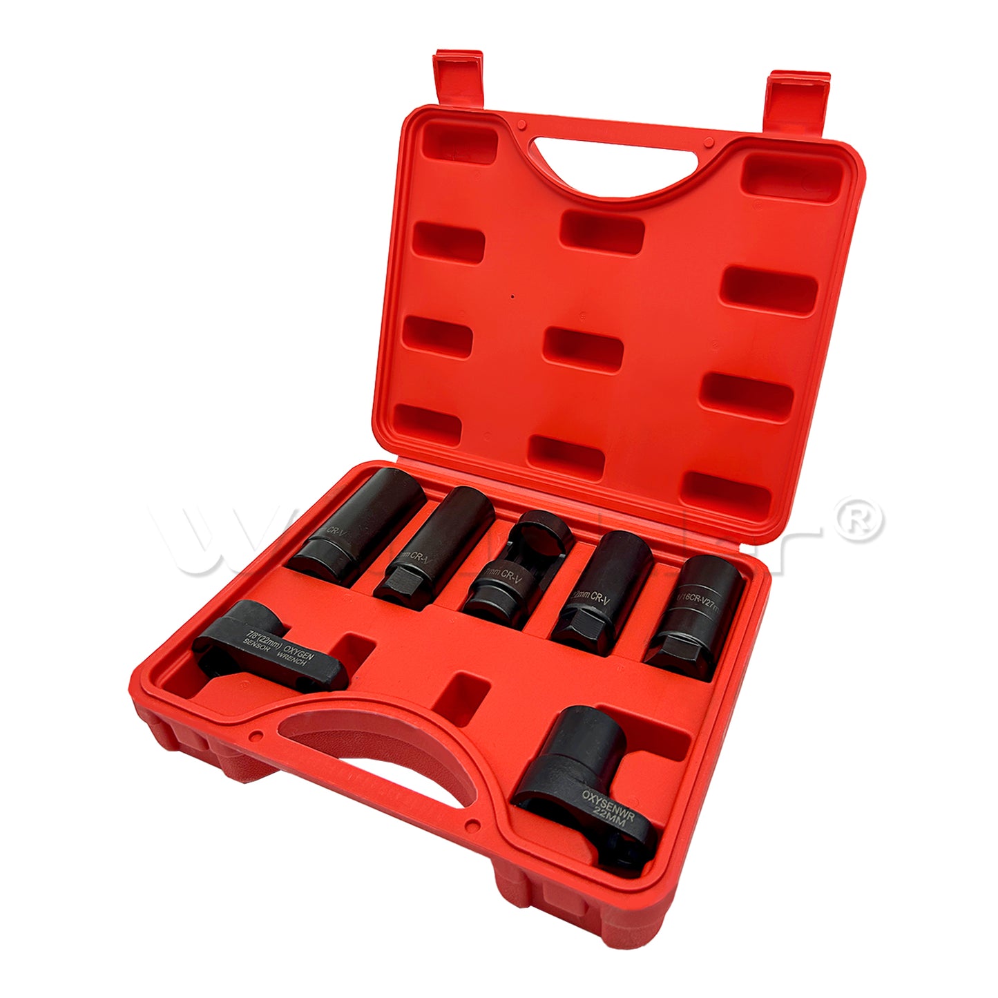7PC Oxygen Lambda Sensor Socket Removal Set Tool Kit Engine 22MM/27MM/29MM
