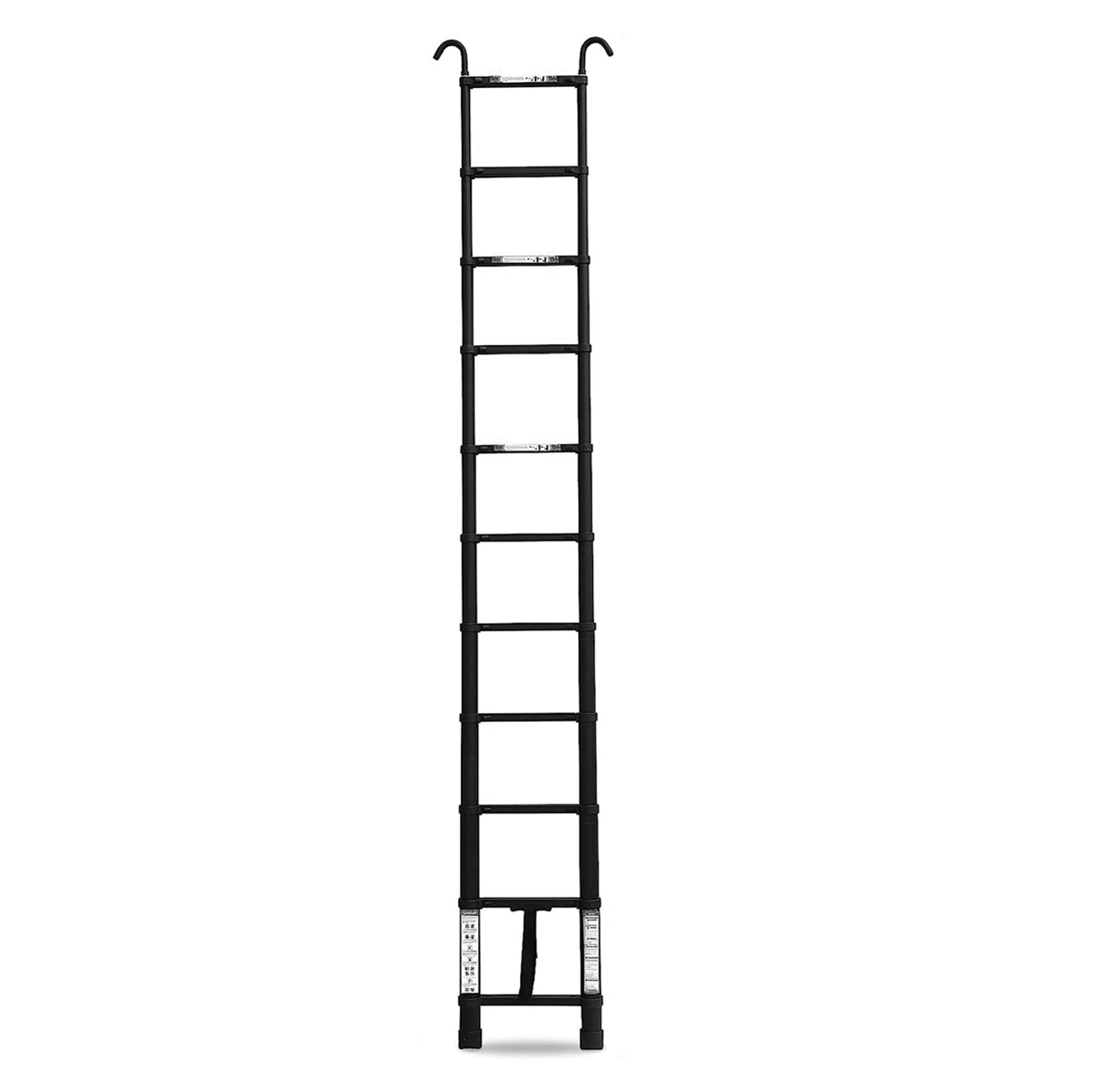 3.2M Single Telescopic Ladders With Hook(Black)