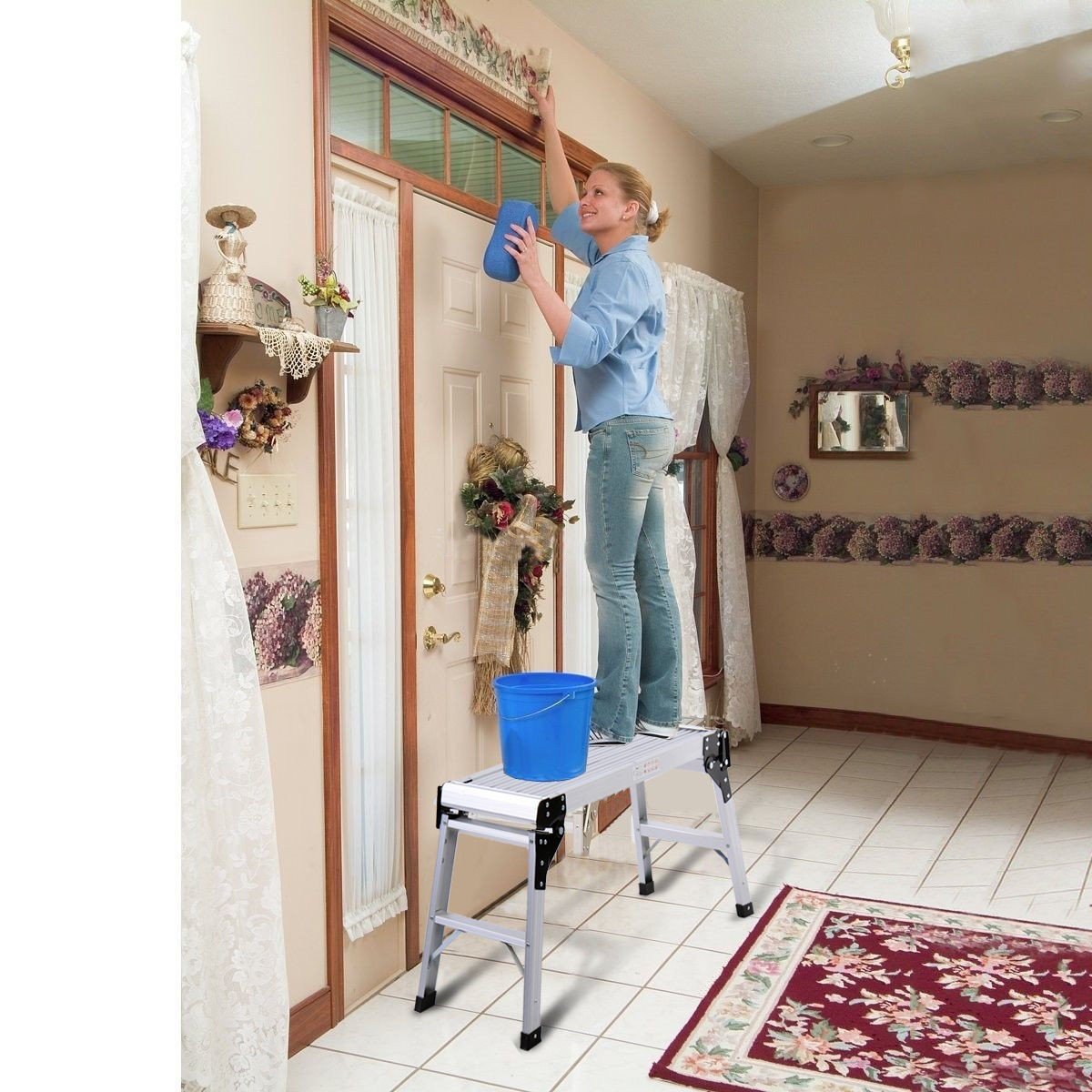 Working Platform Ladder (Silver)