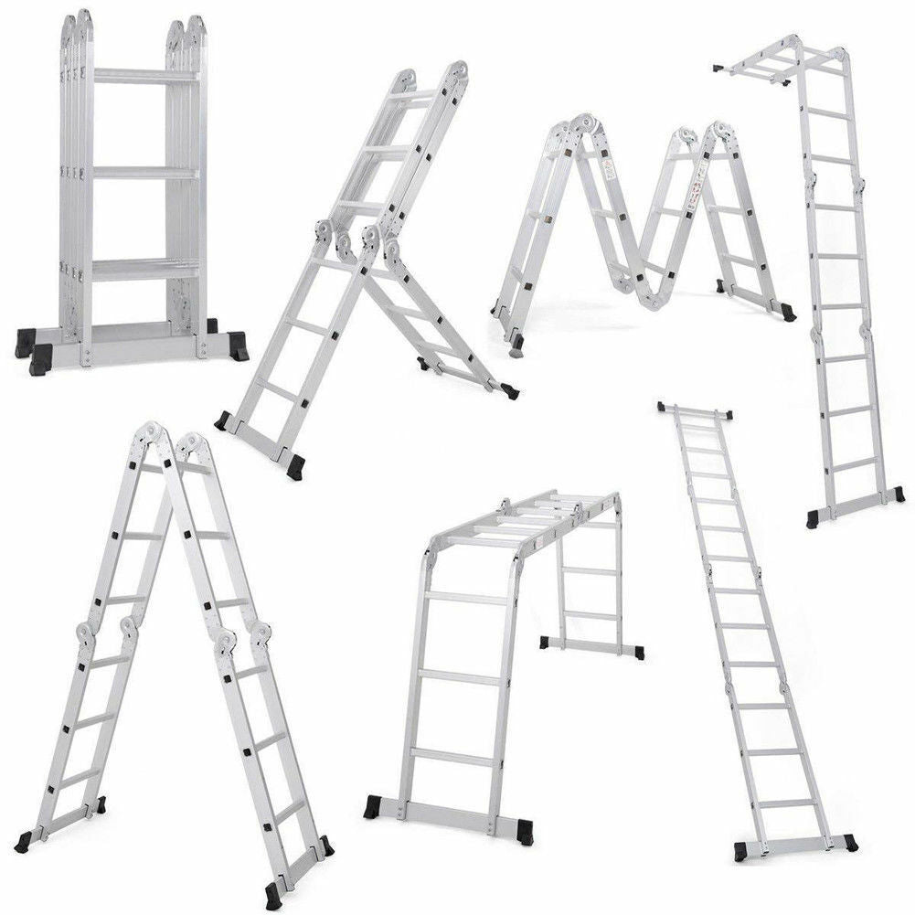 4.7M Multi-Purpose Combination Ladder + Step Platform(Silver)