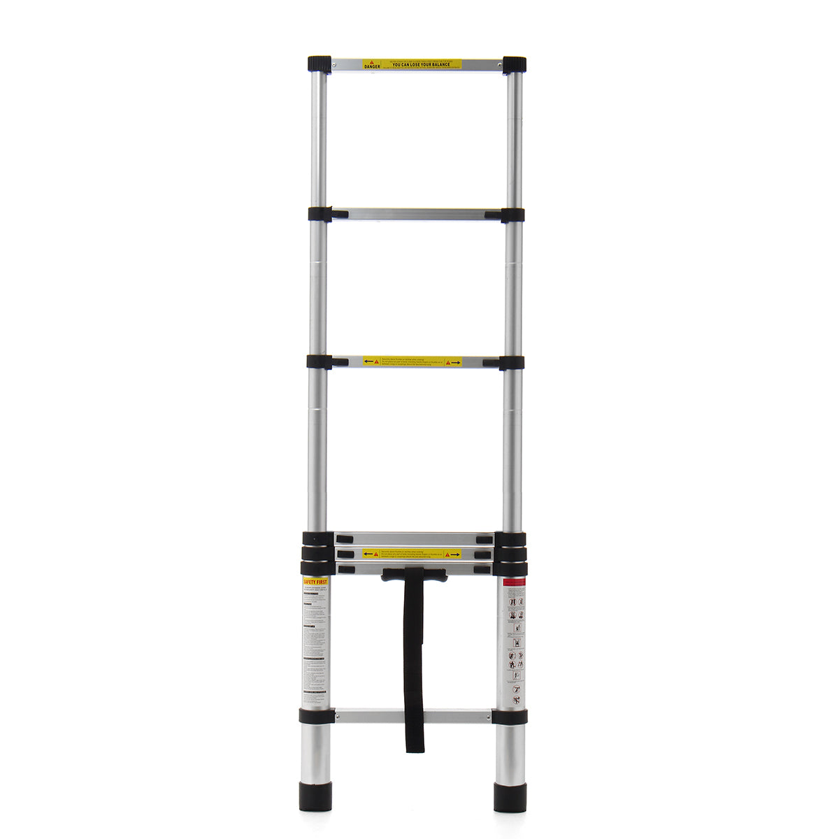 2M Single Telescopic Ladders(Silver)