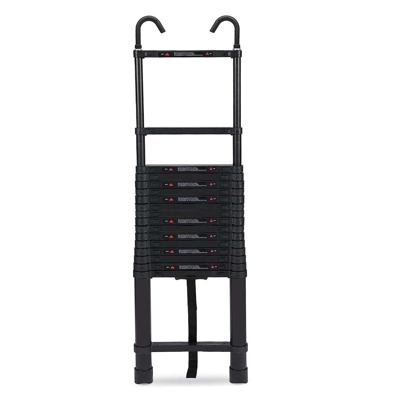6.2M Single Telescopic Ladders With Hook(Black)