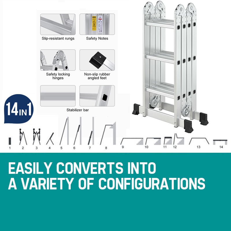 3.5 M Multi-Purpose Combination Ladder + Step Platform