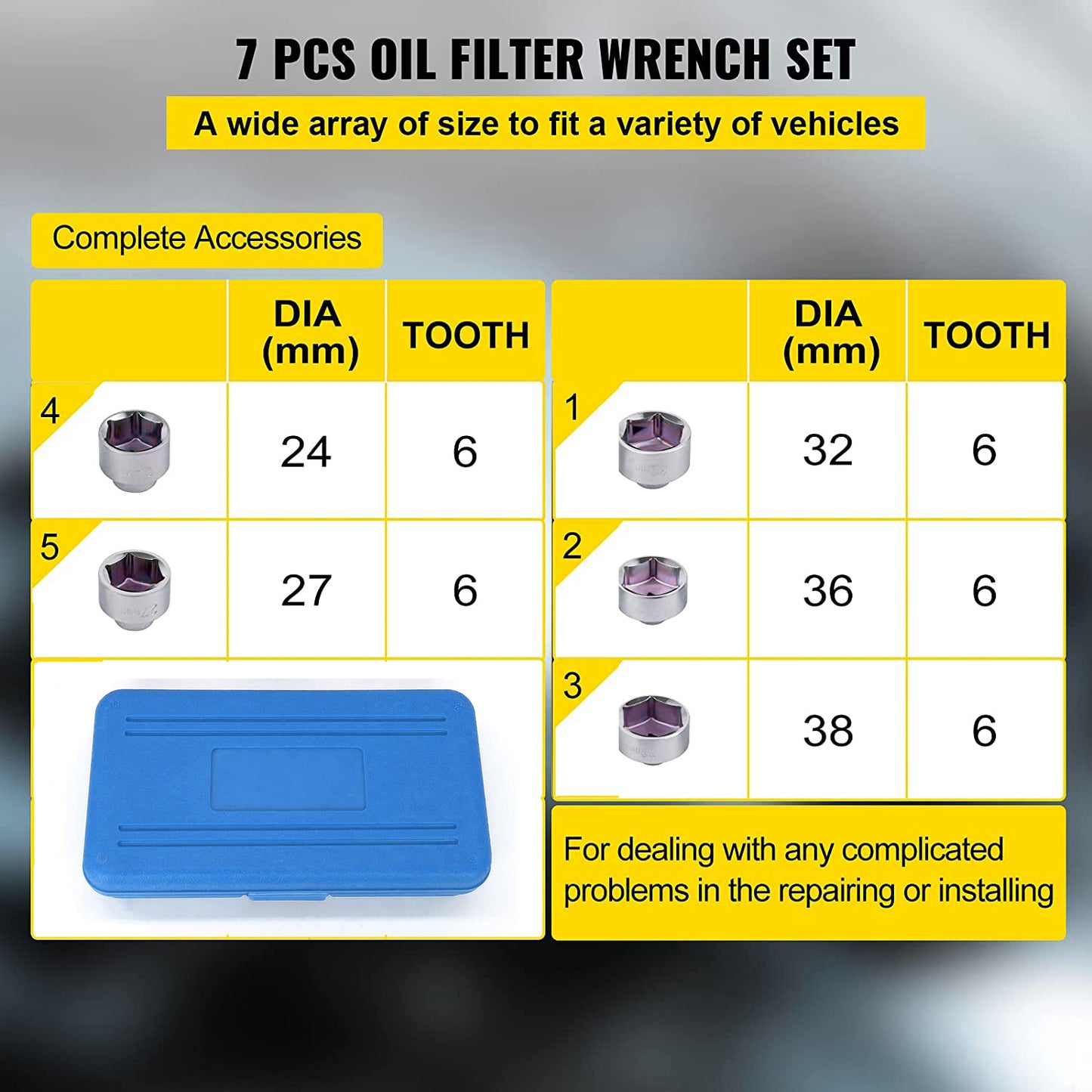 Oil Filter Socket Set