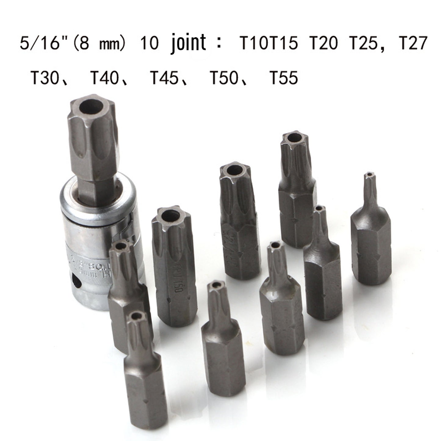 34Pcs Torx Star Sockets & Bit Set