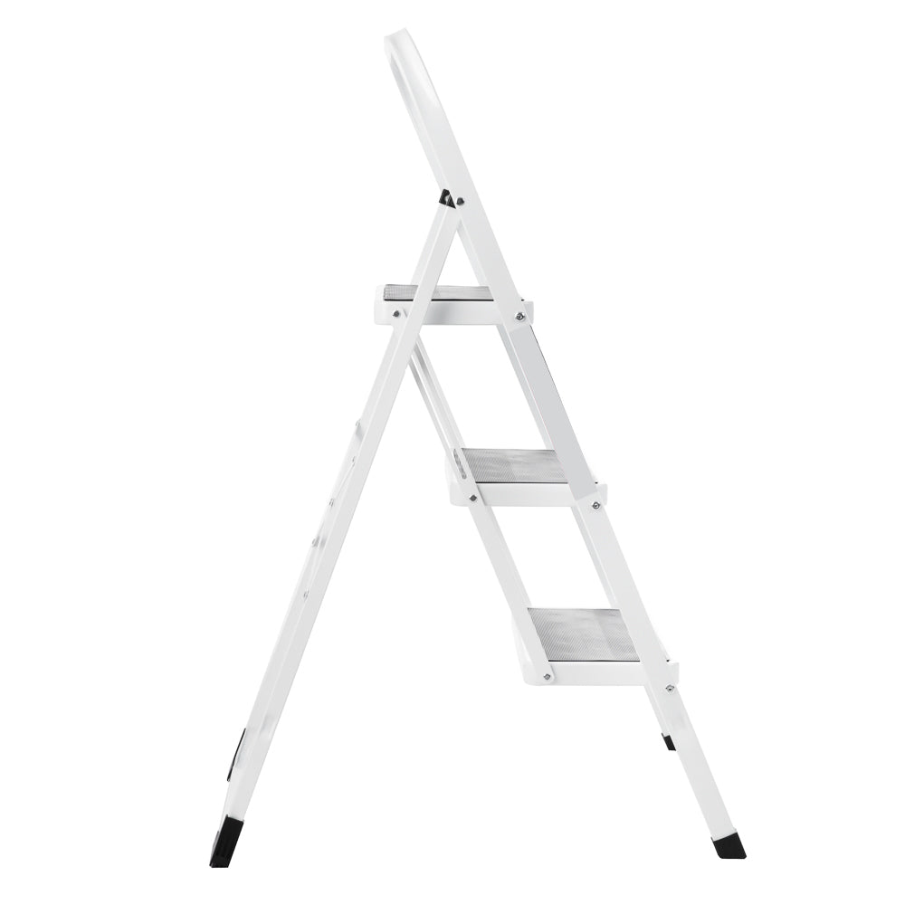 3 Step Steel Ladder(White)