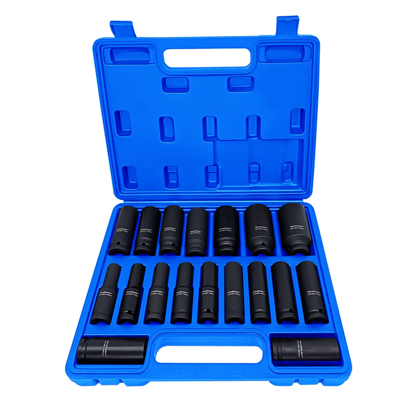 DEEP IMPACT SOCKET Set 1/2" Drive 10mm - 32mm 6pt Hex Long Reach Sockets 18pcs