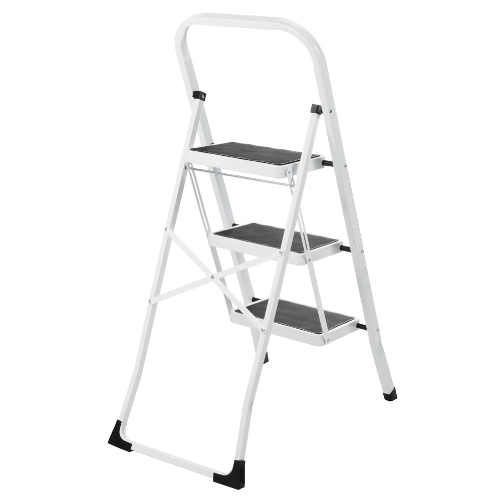 3 Step Steel Ladder(White)