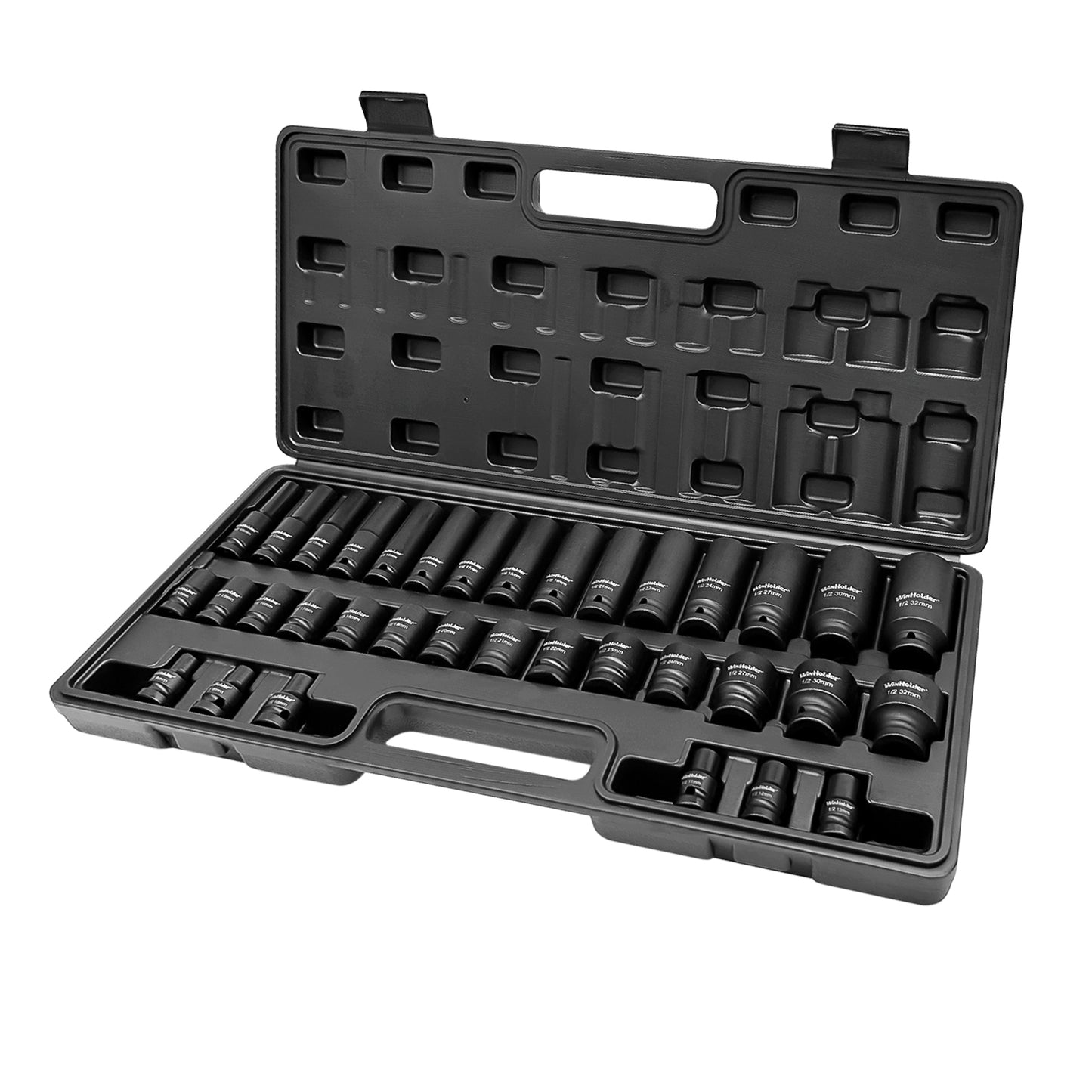 35Pcs 1/2" 6 Point Drive Deep Impact Socket Set