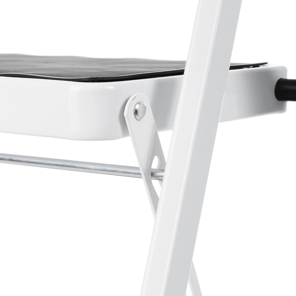 3 Step Steel Ladder(White)