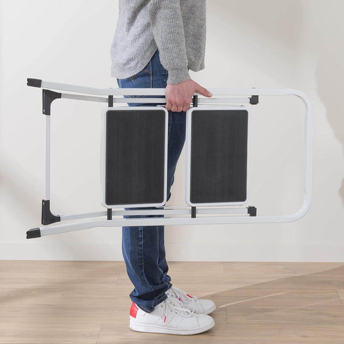 2 Step Steel Ladder(White)