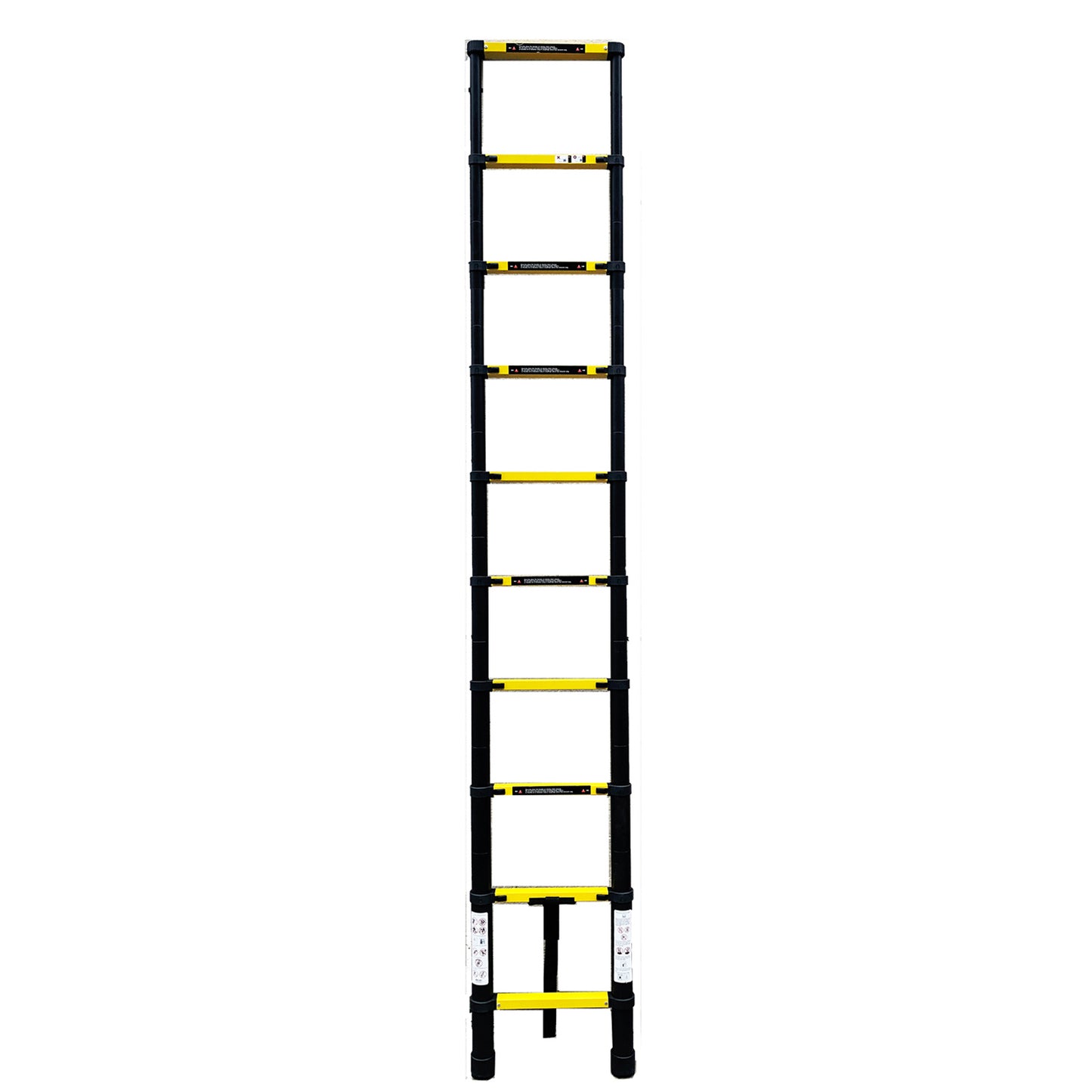 3.9M Single Telescopic Ladders(Black With Yellow)