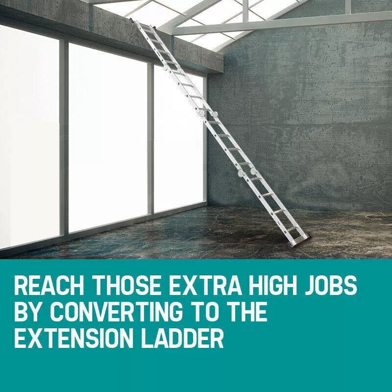 4.7M Multi-Purpose Combination Ladder + Step Platform(Silver)