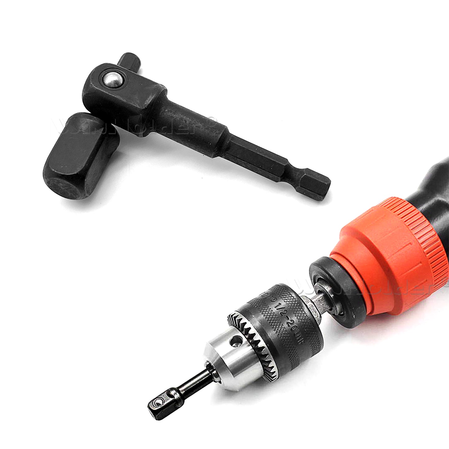 IMPACT Drill Socket Adaptor 8PCS Hex Drive To 1/4" 3/8" 1/2"