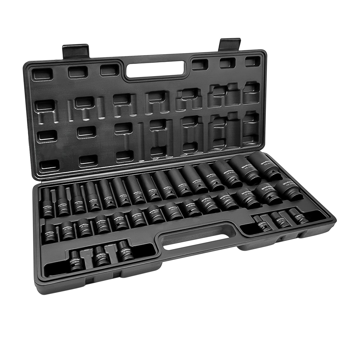 35Pcs 1/2" 6 Point Drive Deep Impact Socket Set