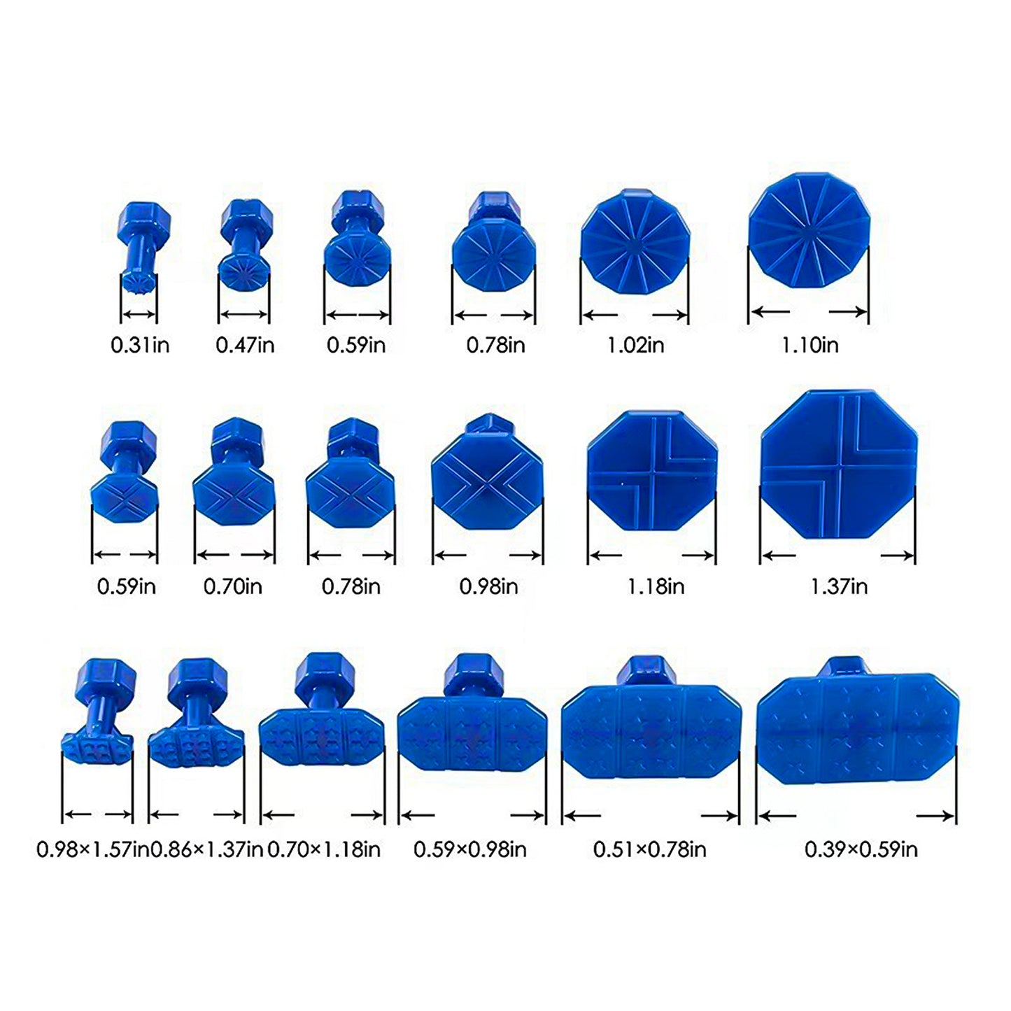 Car Paintless Dent Removal Kit Slide Hammer with 18Pcs Dent Puller Tabs Tools
