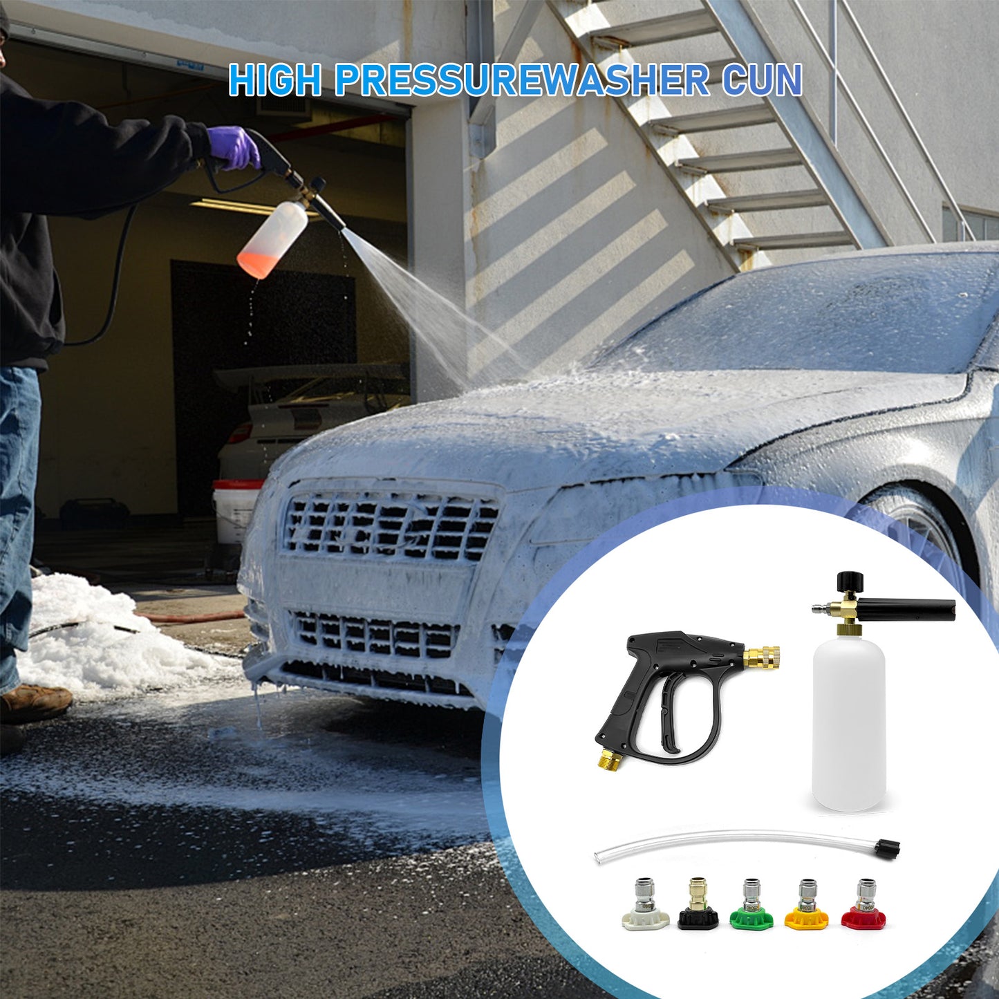Quick Release Foam Cannon Bottle
