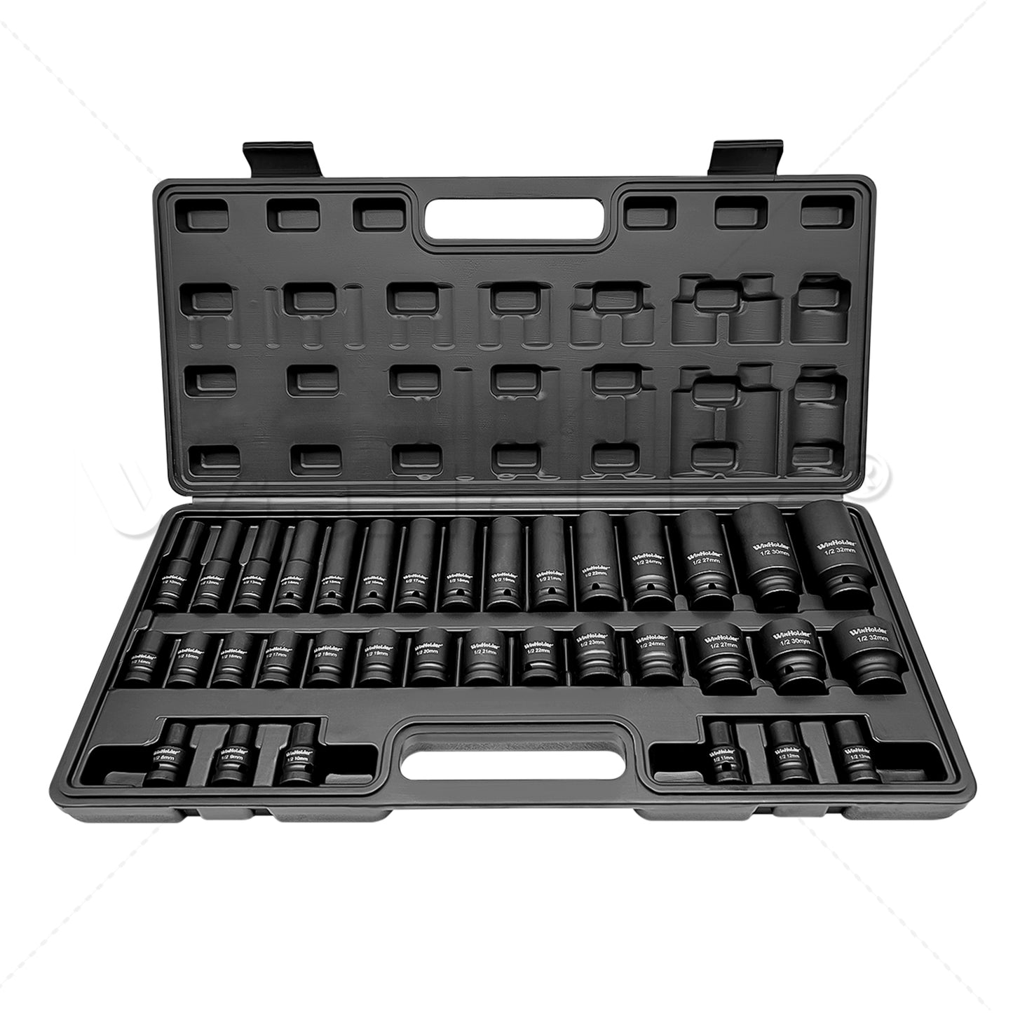 35Pcs 1/2" 6 Point Drive Deep Impact Socket Set