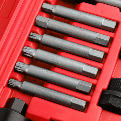 13 Pcs Alternator Free Wheel Pulley Removal Set Car Garage Tool