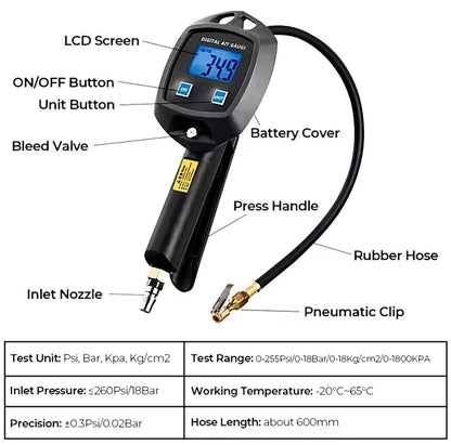 LED Display Car Tire Pressure Gauge