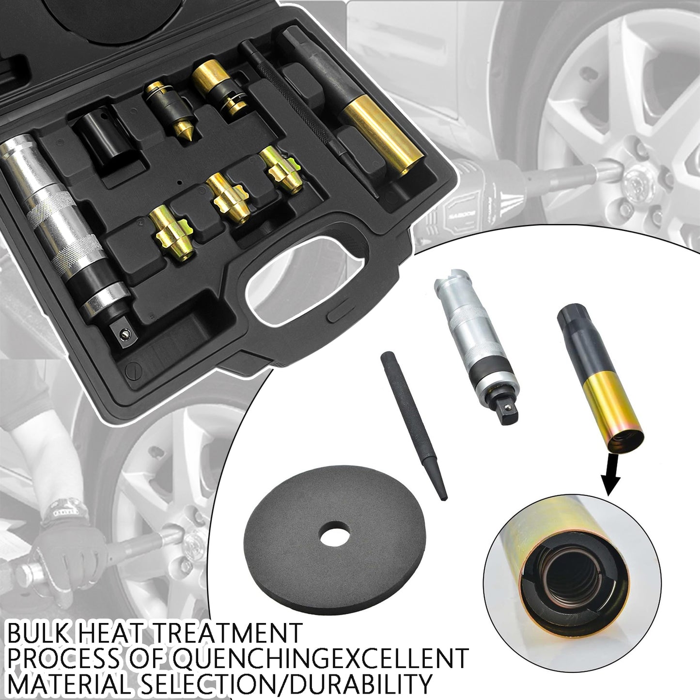Locking Wheel Nut Removal Set universal Remover Tool Kit