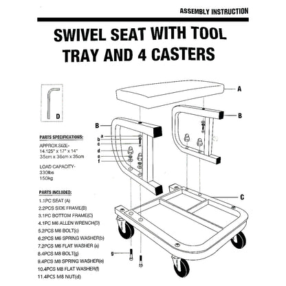 Mechanics Rolling Stool