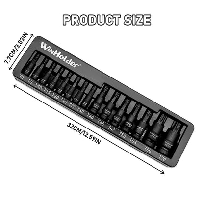 15pc Impact Torx Bit Socket Set Dr 1/4,3/8,1/2"