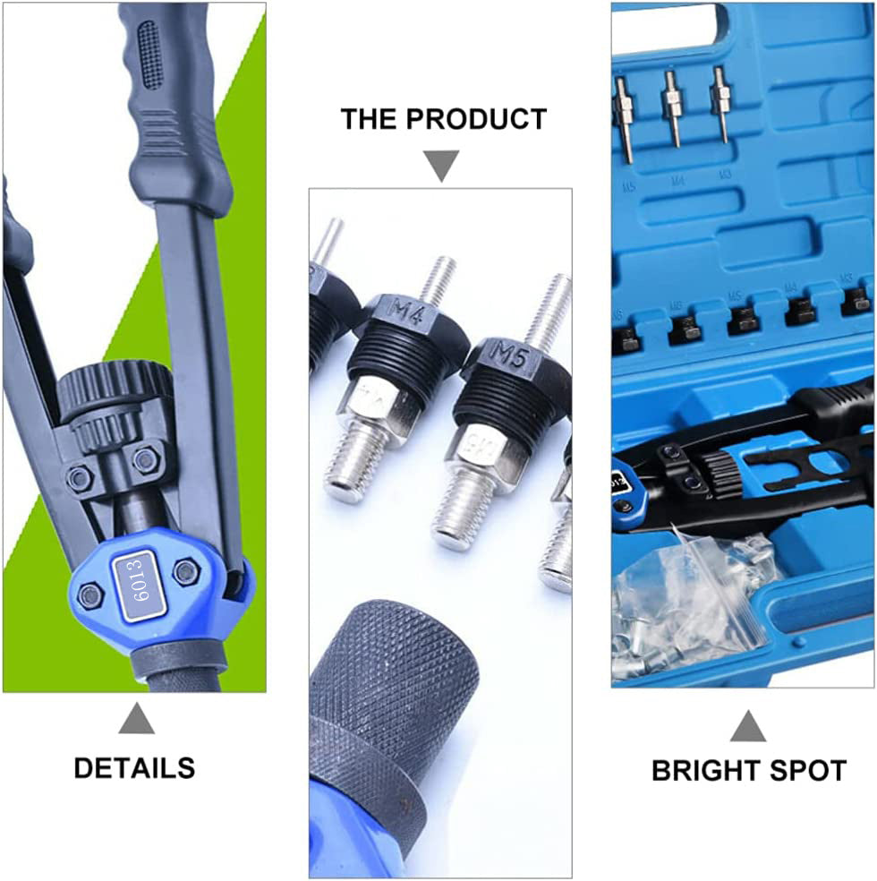 110PC Riveter Nut Rivnut Gun