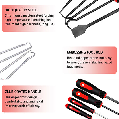 Scraper Hook And Pick Tool Set O Ring Seal Gasket Removal Set & Mini Hook & Pick