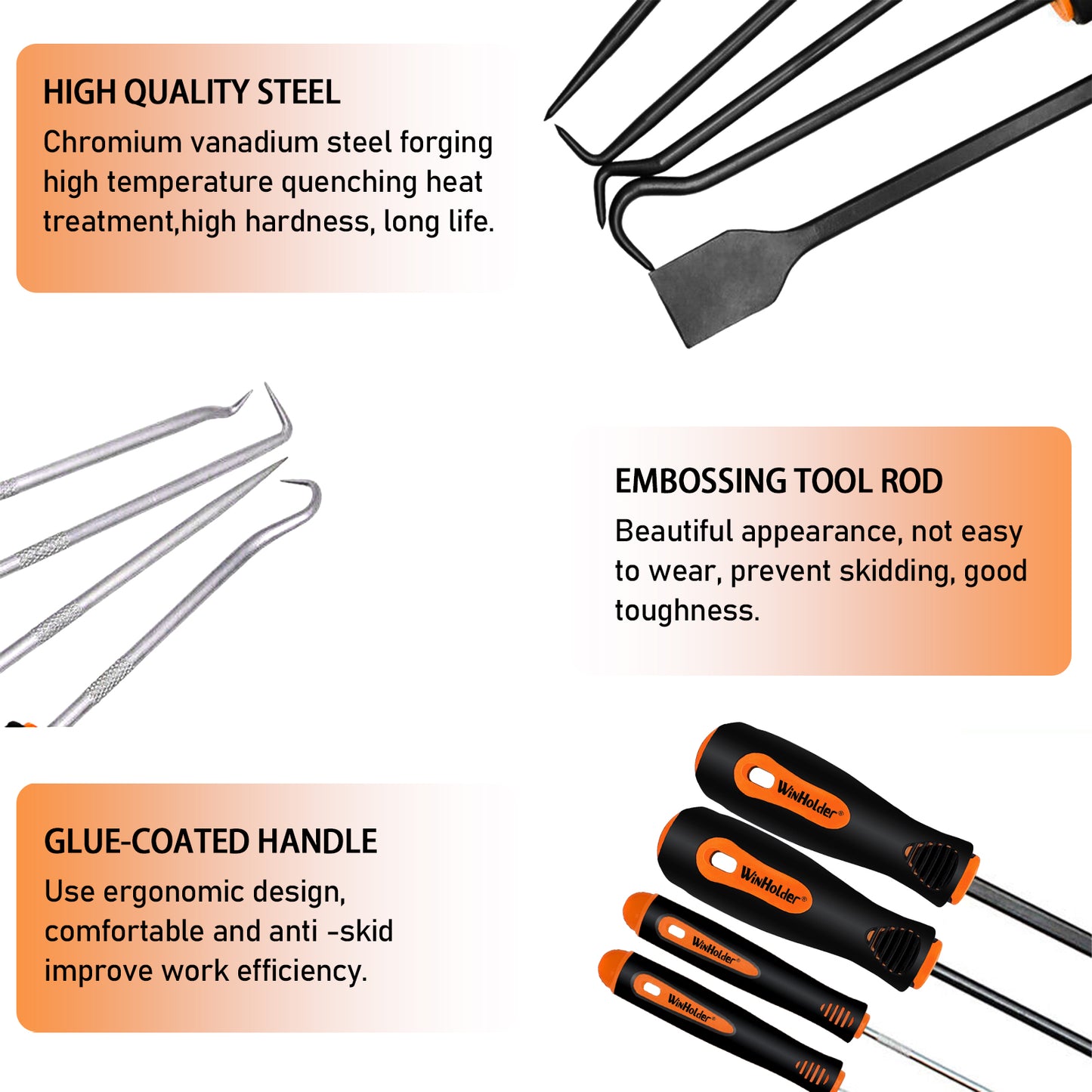 Scraper Hook And Pick Tool Set O Ring Seal Gasket Removal Set & Mini Hook & Pick