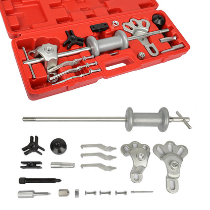 Slide Hammer Dent Puller Tool Kit Wrench Adapter Axle Bearing Hub Auto Set
