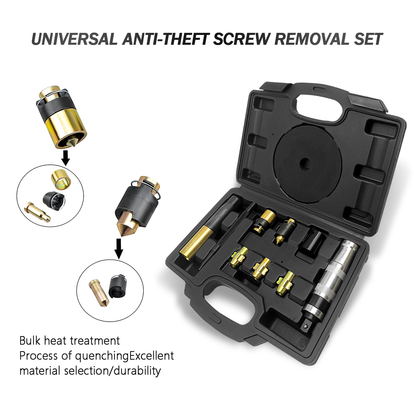 Locking Wheel Nut Removal Set universal Remover Tool Kit