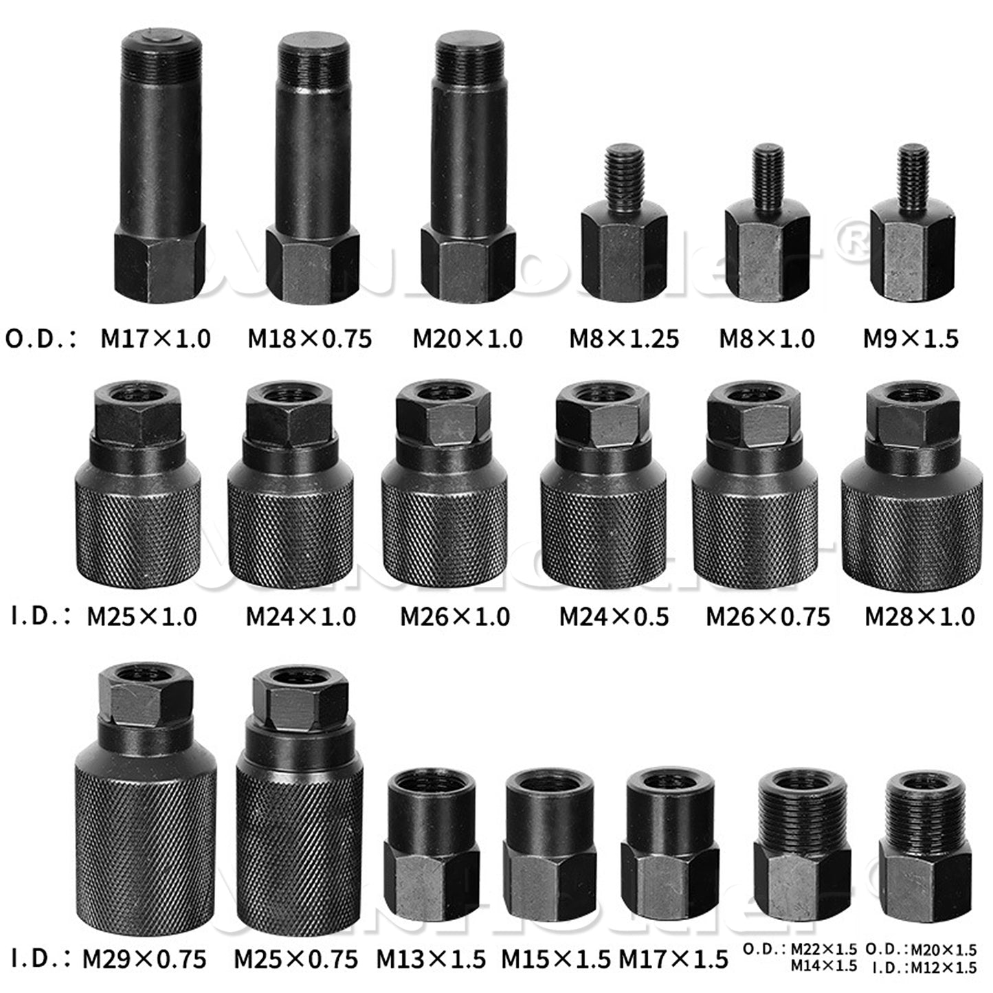 24 in 1 Upgraded Pneumatic Injector Puller Set Diesel Injector Extractor Tool