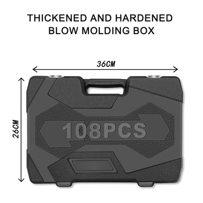 108PC 1/2" & 1/4" SOCKET SET