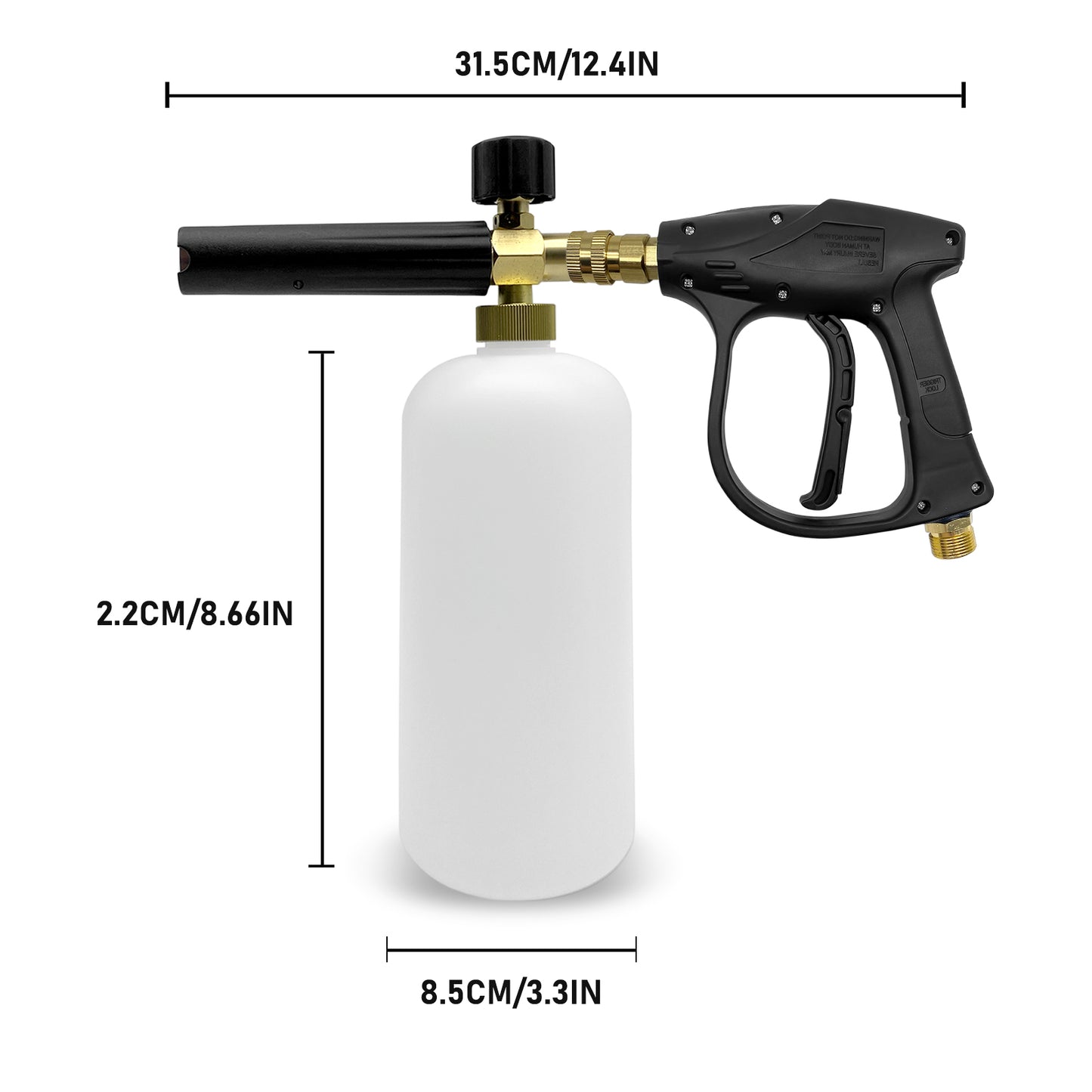 Quick Release Foam Cannon Bottle