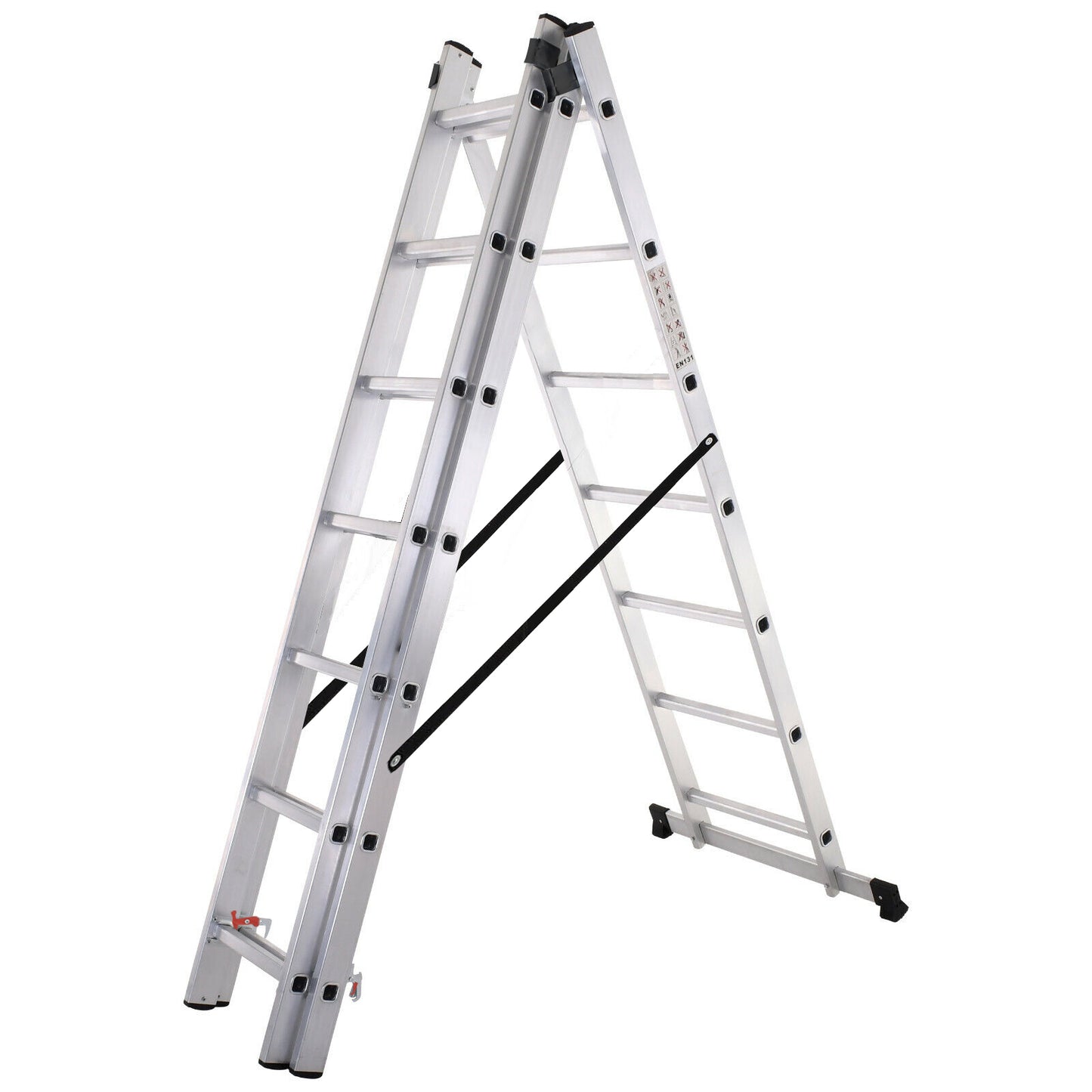 3 Section Extension Ladder (Silver）