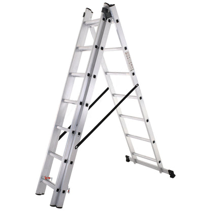 3 Section Extension Ladder (Silver）