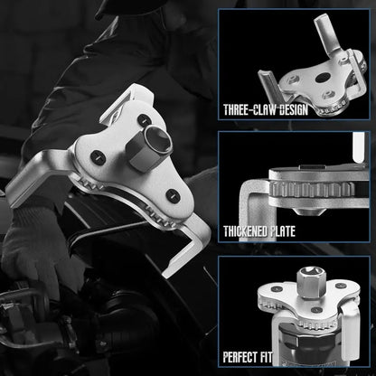 Oil Filter Wrench Set 2 Way 3 Leg Oil & Fuel Filter Wrench/Removal Tools