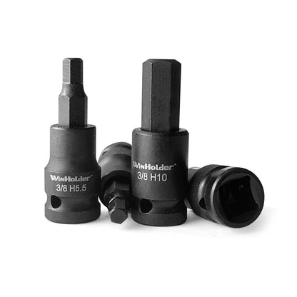 IMPACT HEX BIT Sockets Set 3/8" H2 To H10