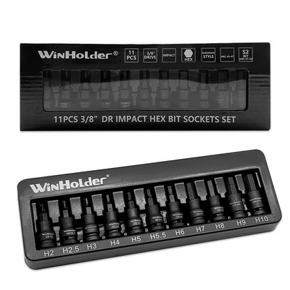 IMPACT HEX BIT Sockets Set 3/8" H2 To H10