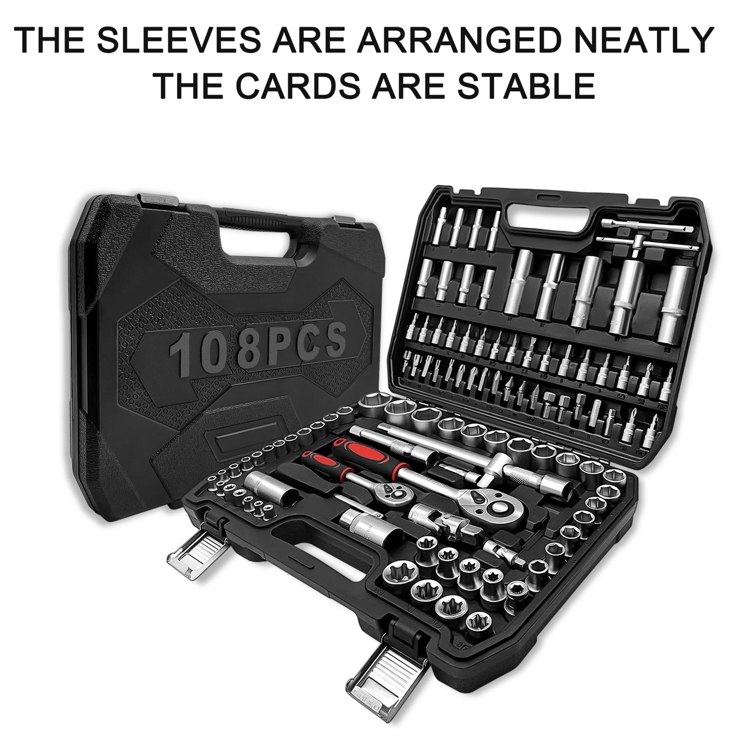 108PC 1/2" & 1/4" SOCKET SET