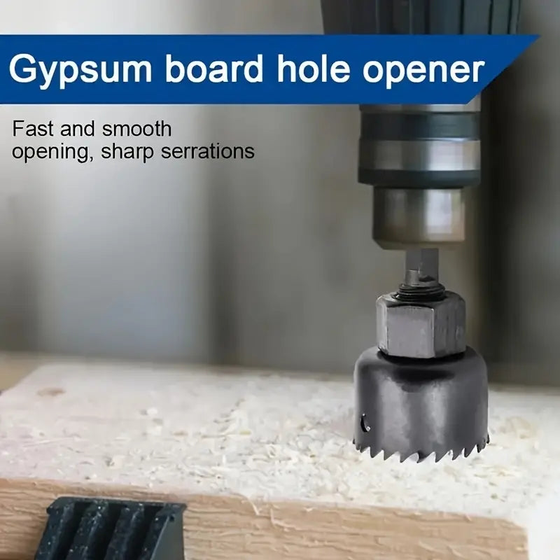 16Pcs Hole Saw Kit 19-127mm Circular Round Cutting Sawing Kit Set Wood Metal UK