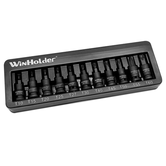 11PC 3/8" DR Impact Tamper Star Torx Bit Sockets